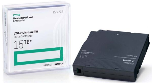 HPE LTO-7 Ultrium Type M 22.5TB RW 20 Data Cartridges Custom Labeled with Cases Part# Q2078ML