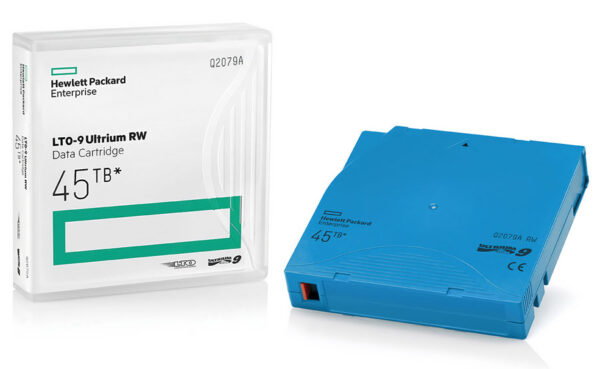 HP LTO-9 Data Cartridge - 18TB Native/ 45TB Compressed Ultrium 9 Tape Media Part# Q2079A