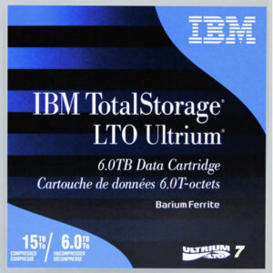 IBM LTO-7 Ultrium Data Cartridge 6TB Native / 15TB Compressed Part# 38L7302