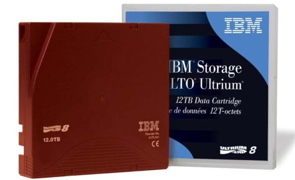 IBM LTO 8 Data Cartridge 12TB Native / 30TB Compressed Part# 01PL041